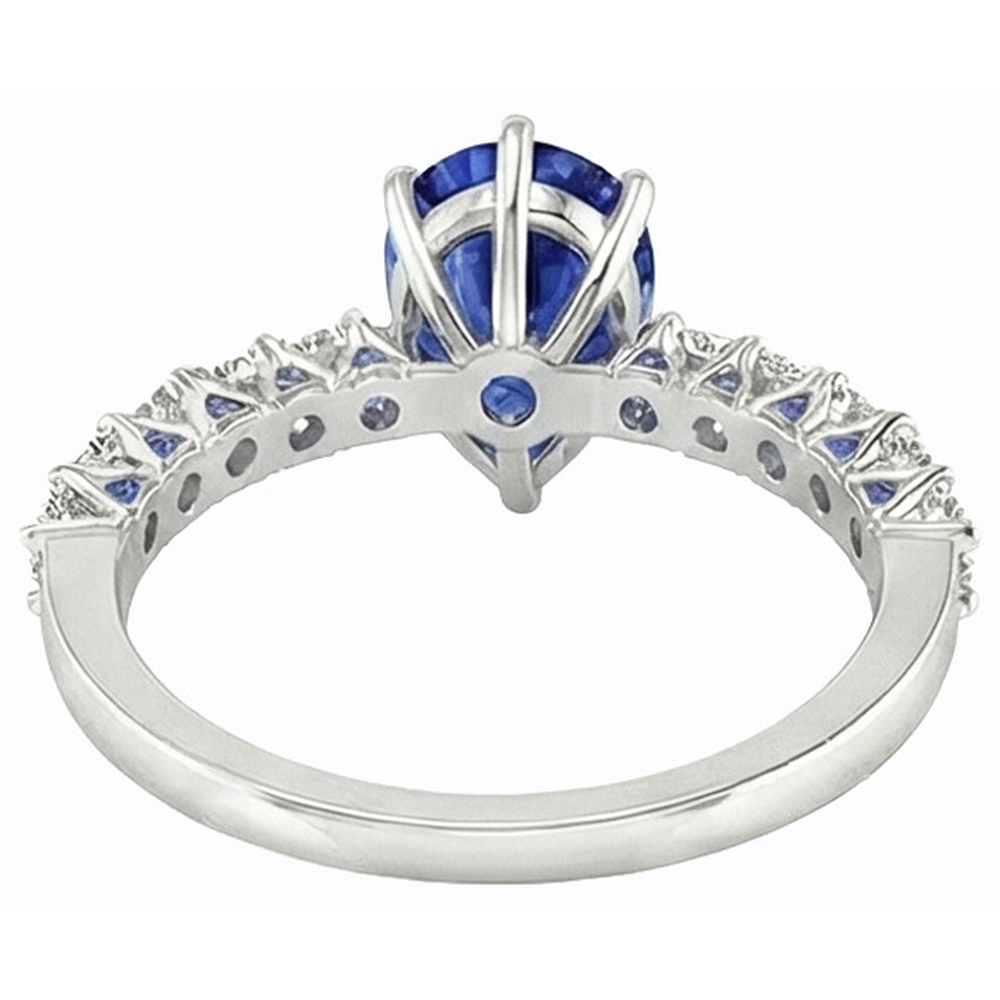 echter round diamant 3Karat ring Vorderansicht