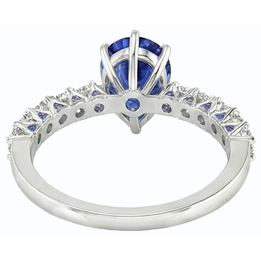 echter round diamant 3Karat ring Vorderansicht
