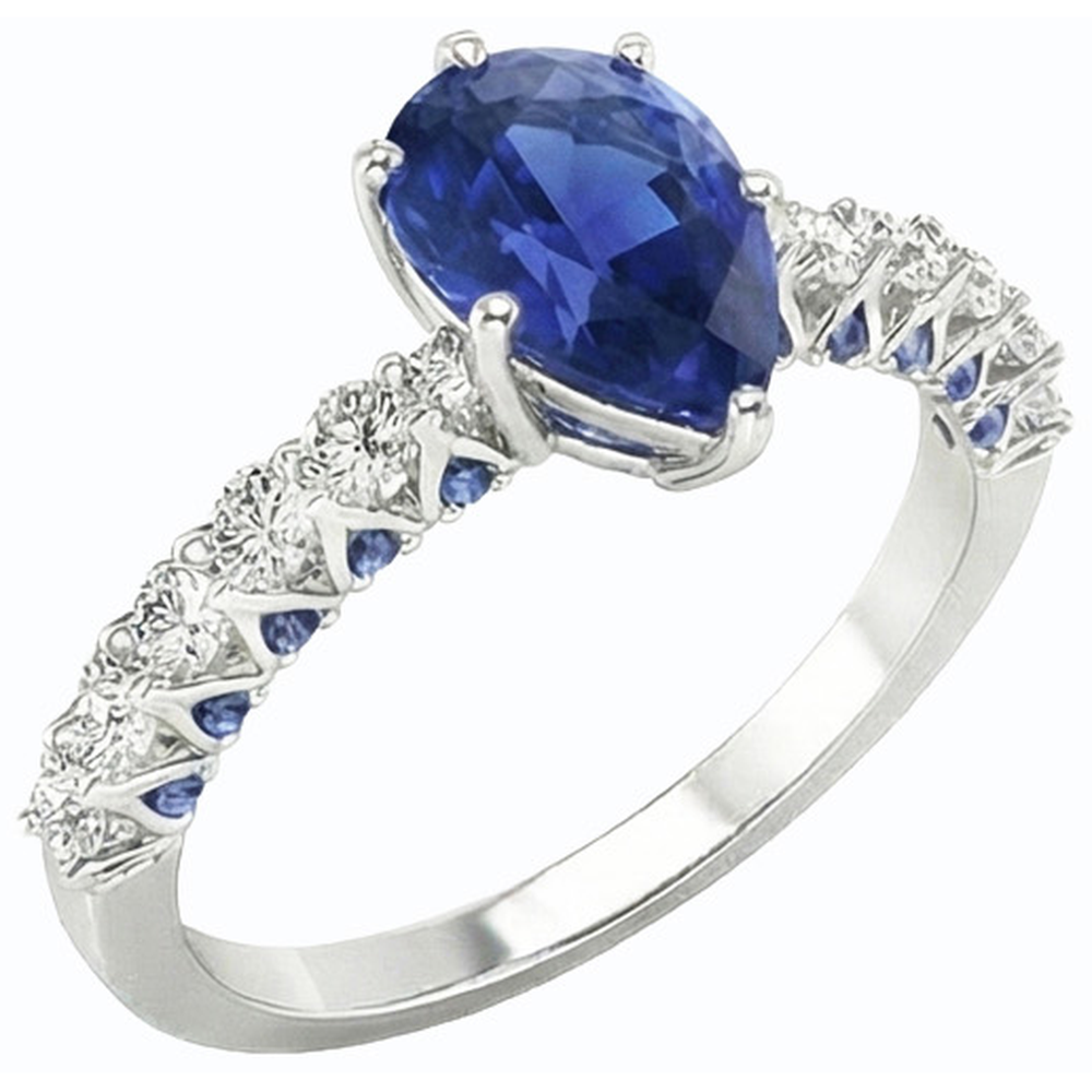 echter round diamant 3Karat ring Seitenansicht