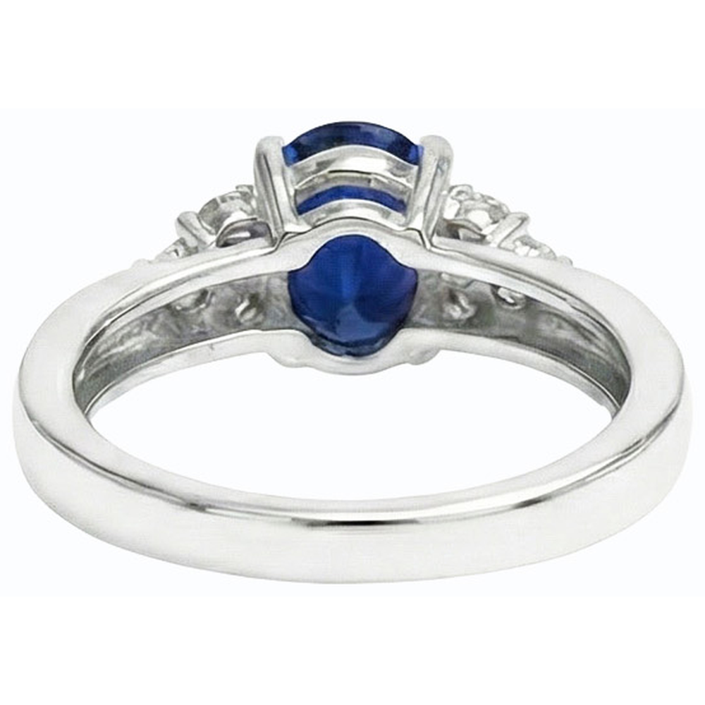 echter oval diamant 3Karat ring Draufsicht