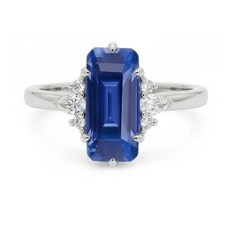 echter round diamant 3Karat ring Seitenansicht