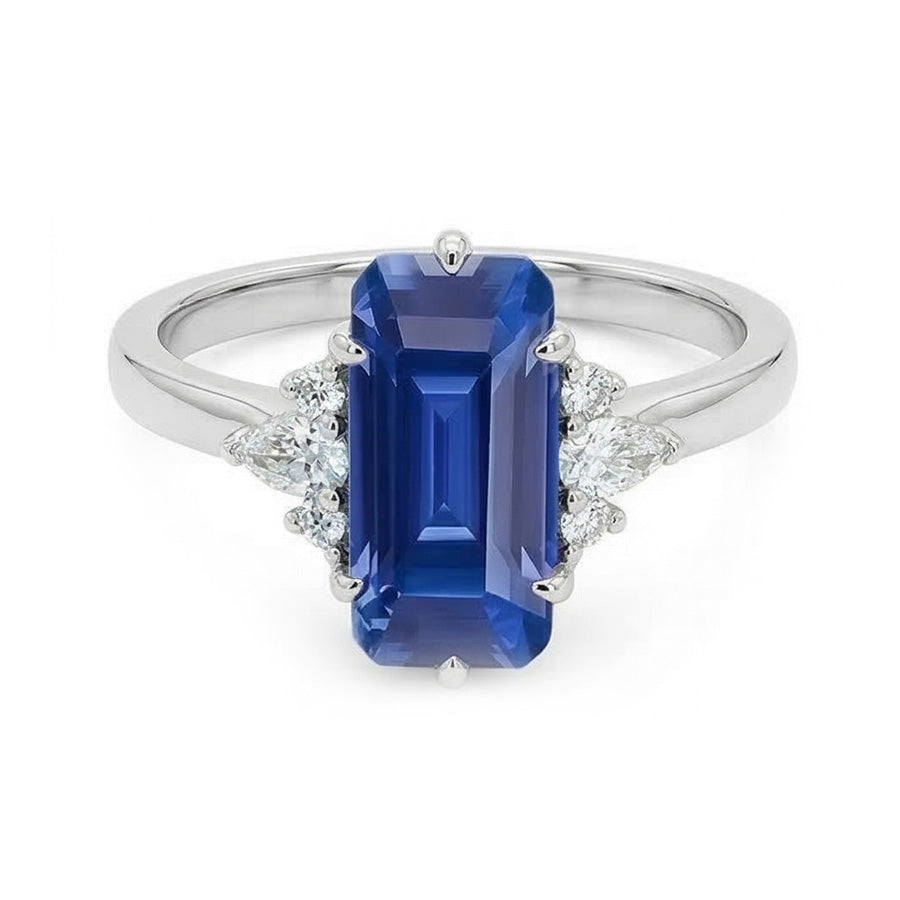 echter round diamant 3Karat ring Detailansicht
