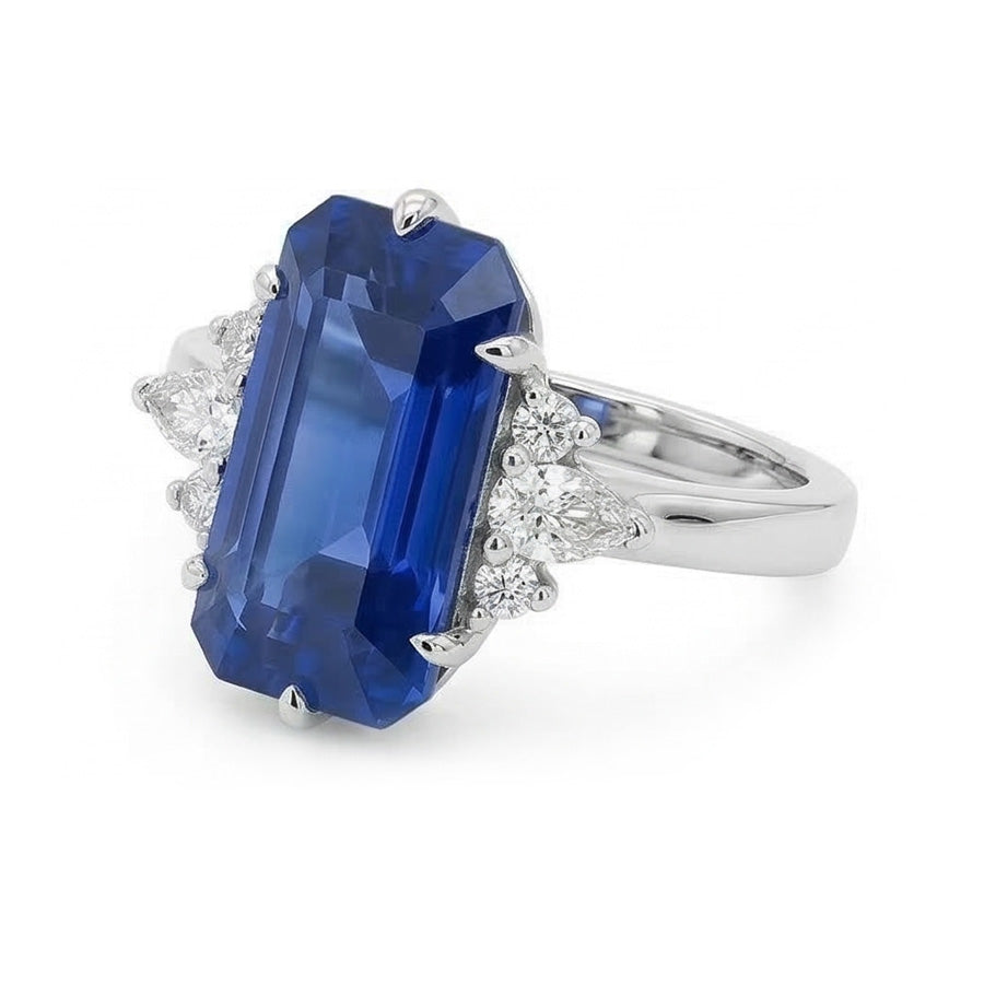 echter round diamant 3Karat ring Draufsicht