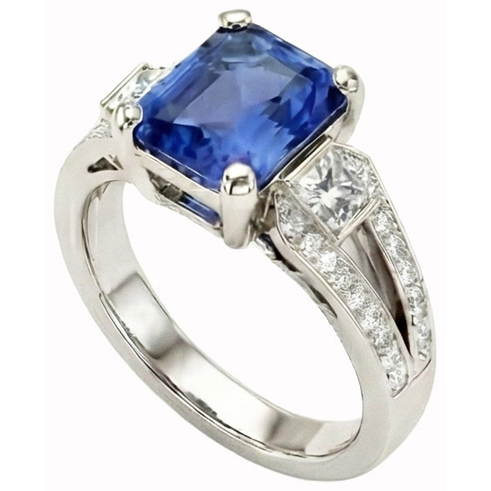 echter round diamant 2.25Karat ring Detailansicht