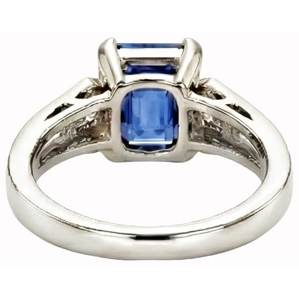 echter round diamant 2.25Karat ring Profilansicht