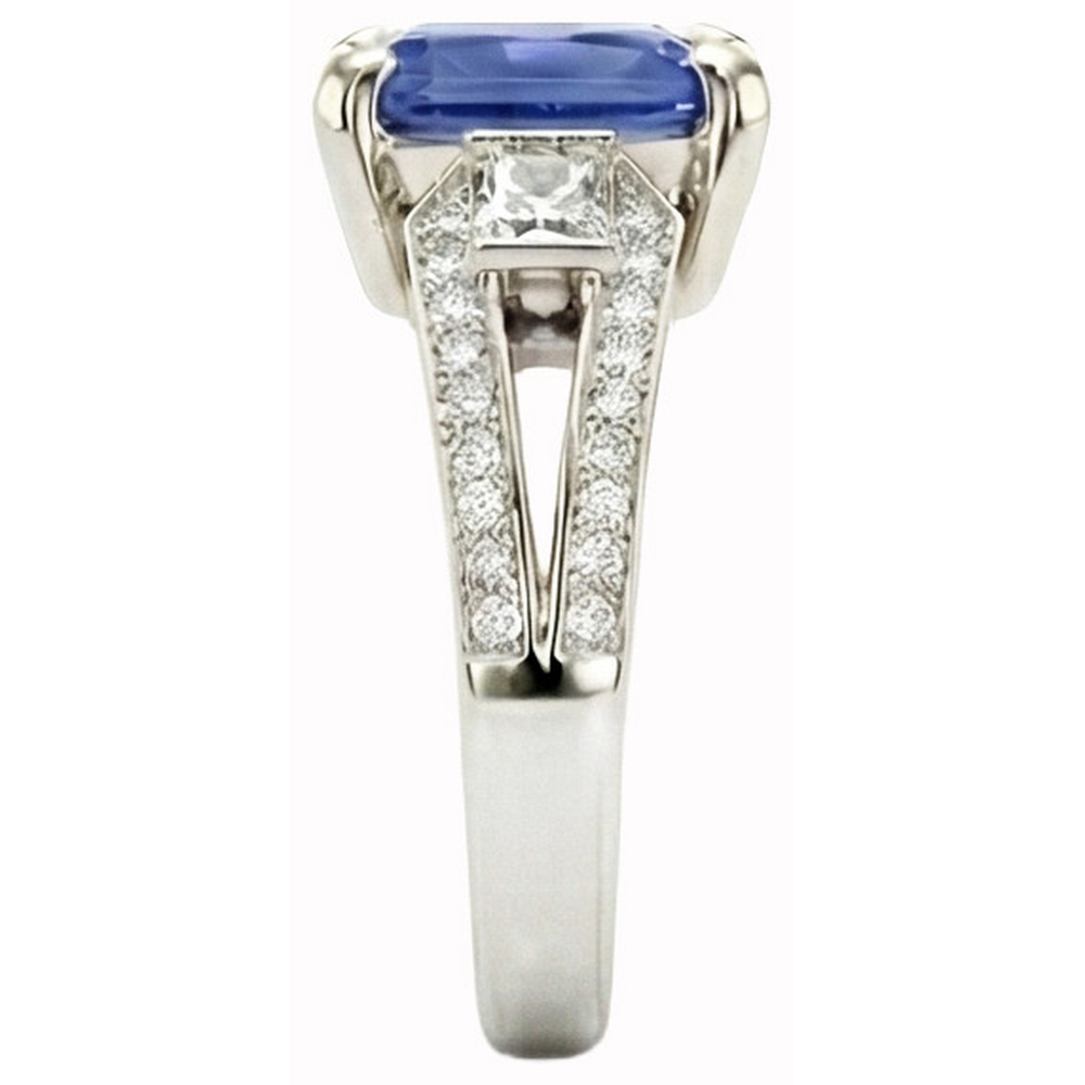echter round diamant 2.25Karat ring Draufsicht