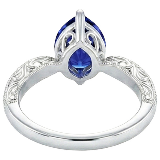 echter round diamant 2Karat ring Vorderansicht