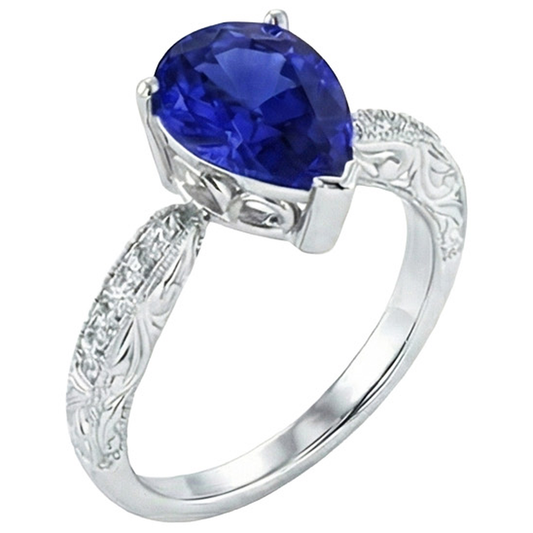 echter round diamant 2Karat ring Seitenansicht