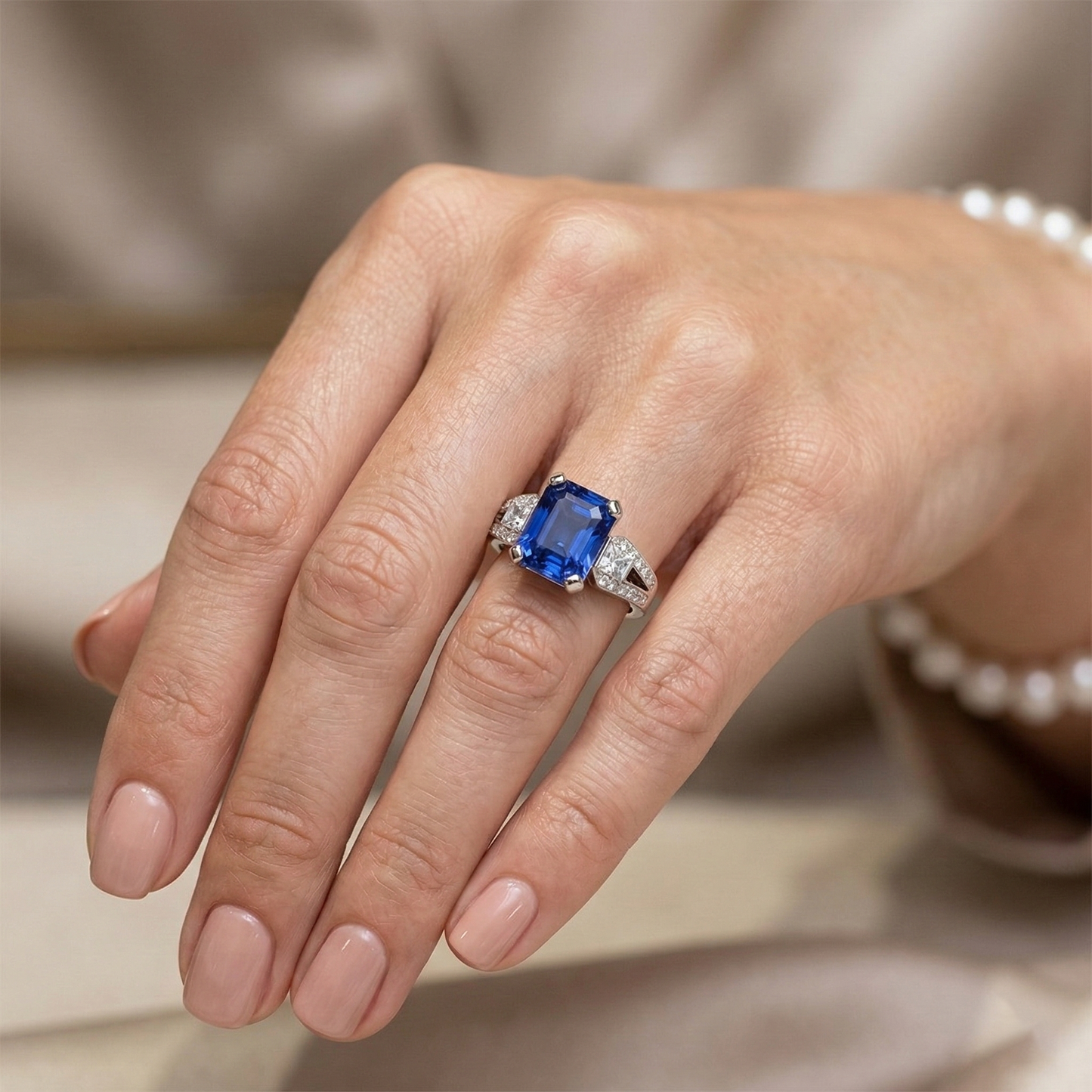 echter round diamant 2.25Karat ring auf Weiß
