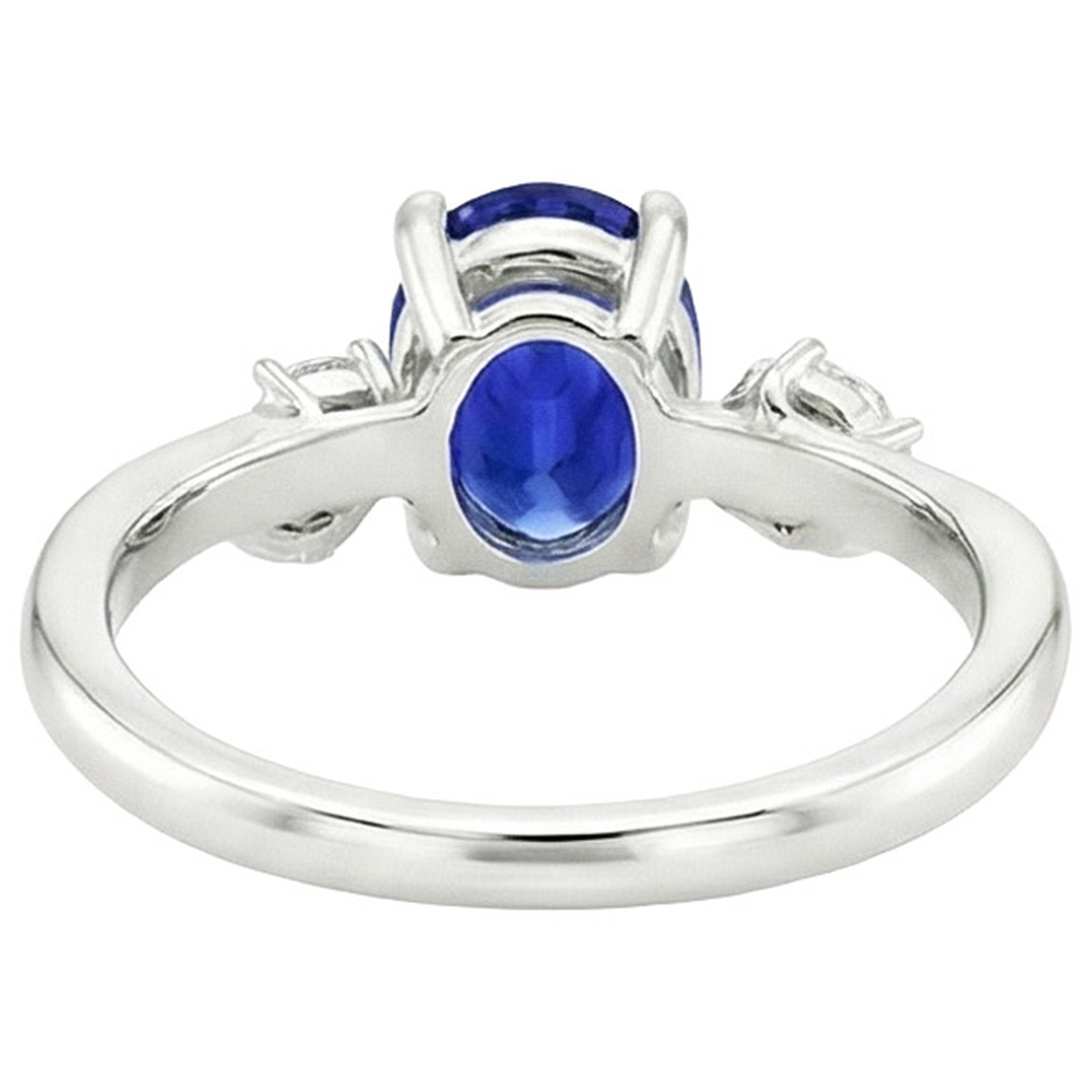 echter oval diamant 4.50Karat ring Detailansicht