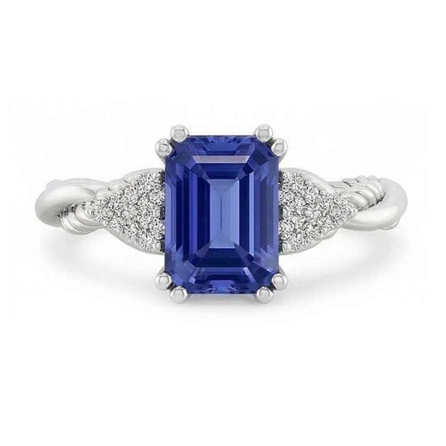 echter round diamant 2Karat ring Seitenansicht