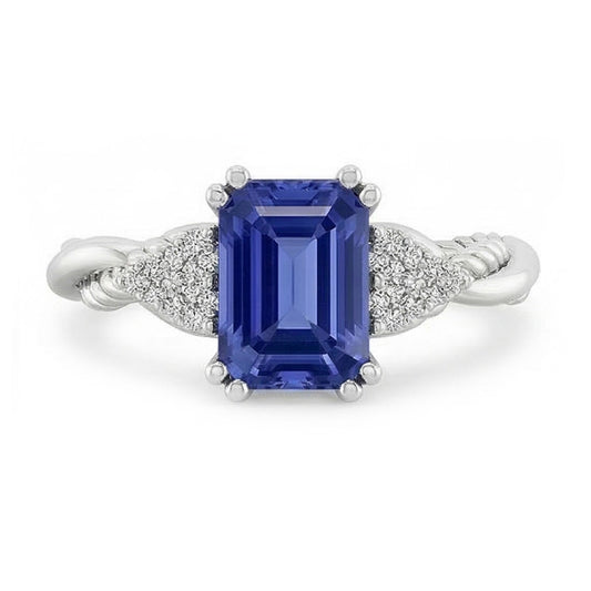 echter round diamant 2Karat ring Seitenansicht