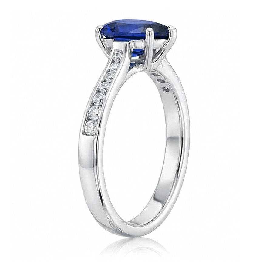 echter round diamant 2Karat ring Draufsicht