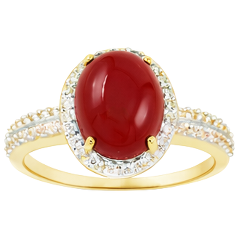 echter oval diamant 9.00Karat ring Seitenansicht
