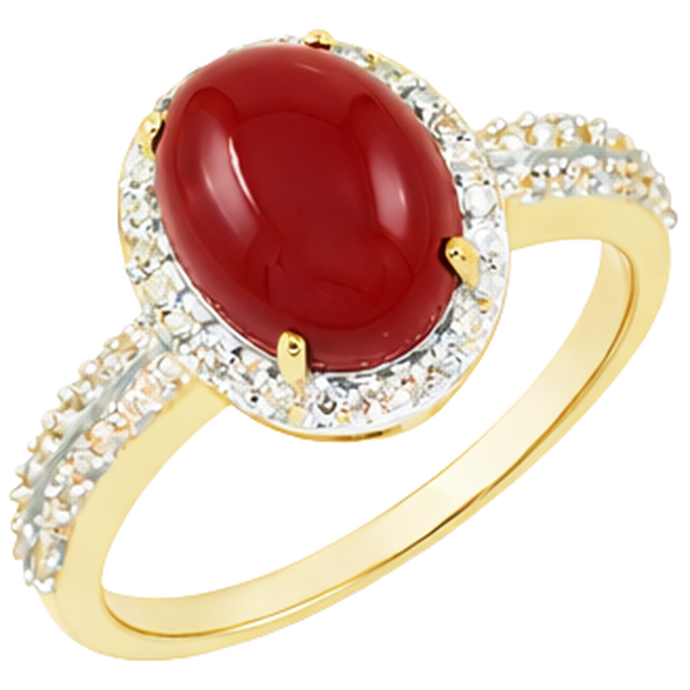 echter oval diamant 9.00Karat ring Detailansicht
