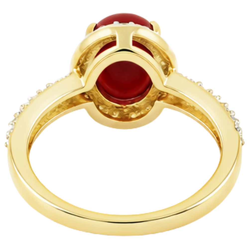 echter oval diamant 9.00Karat ring auf Weiß