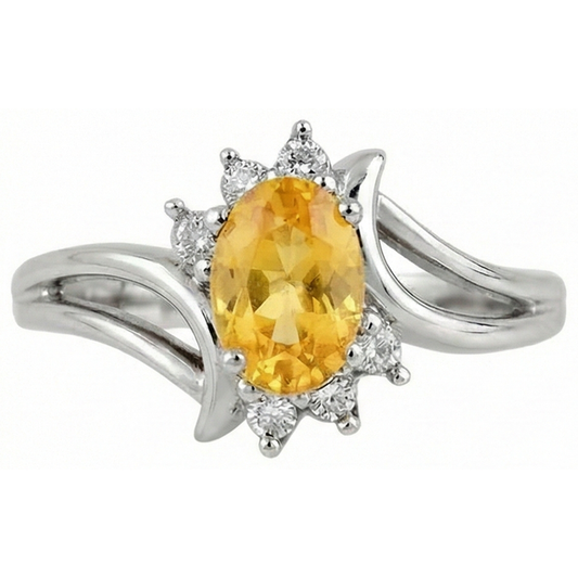 echter oval diamant 2.50Karat ring Seitenansicht