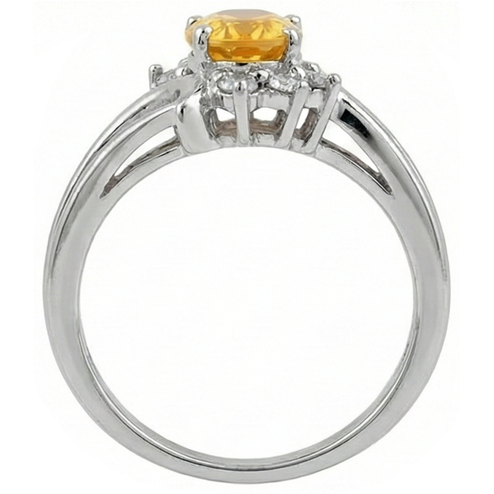 echter oval diamant 2.50Karat ring Draufsicht