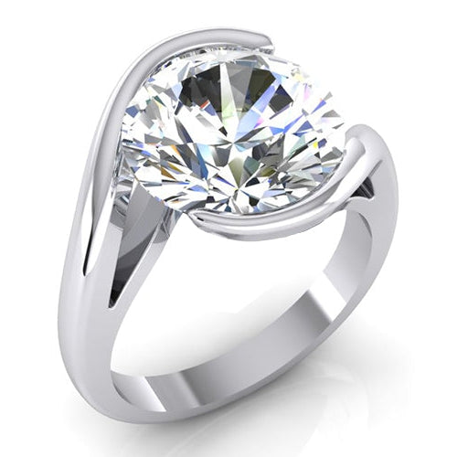 Einfache Natürlich Diamant Ring Spannung Wie Goldschmuck