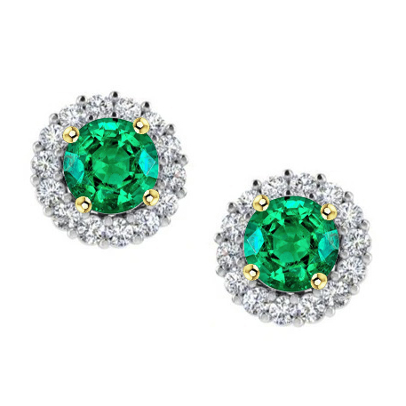 Glänzender Gemstone Earring 1,50 Karat – Hauptansicht