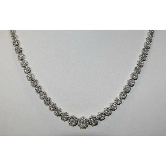 Elegante Halskette aus 20 Karat Echt Diamantgold