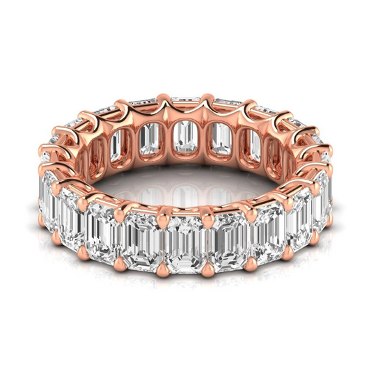 Eternity Band 14K Roségold mit Brillant – Frontansicht