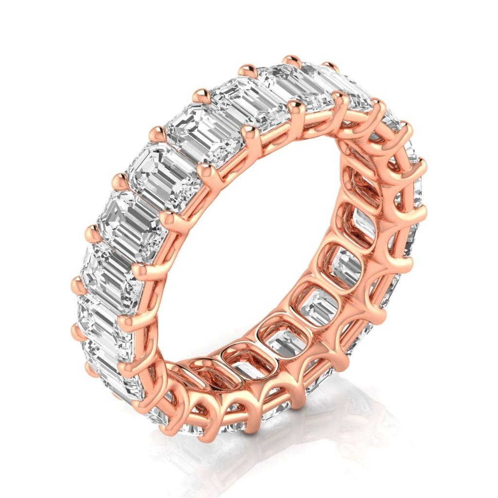 Brillant Eternity Band 6,60 Karat 14K Roségold – Hauptansicht