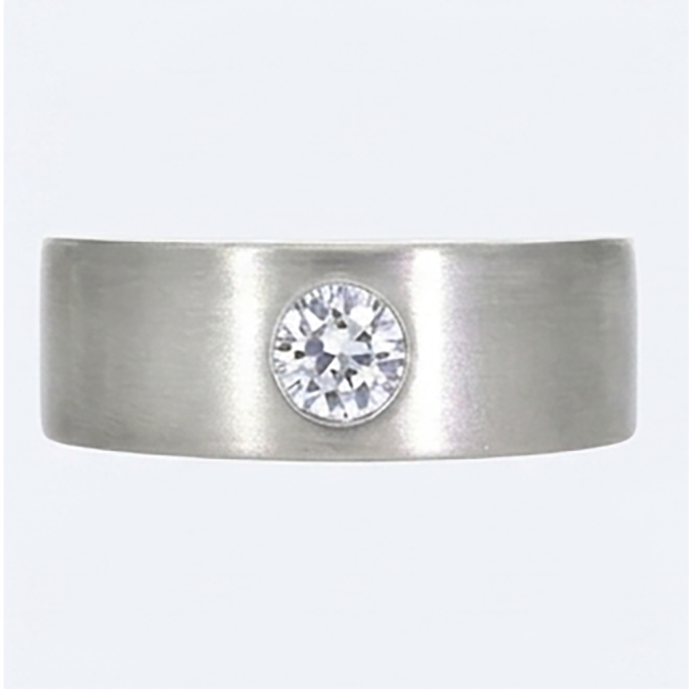 Euro Schaft Herren Ring Gypsy Flush Aus der Erde Abgebauter Natürlicher Diamant