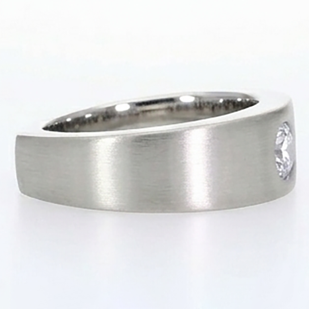 Euro Schaft Herren Ring Gypsy Flush Aus der Erde Abgebauter Natürlicher Diamant