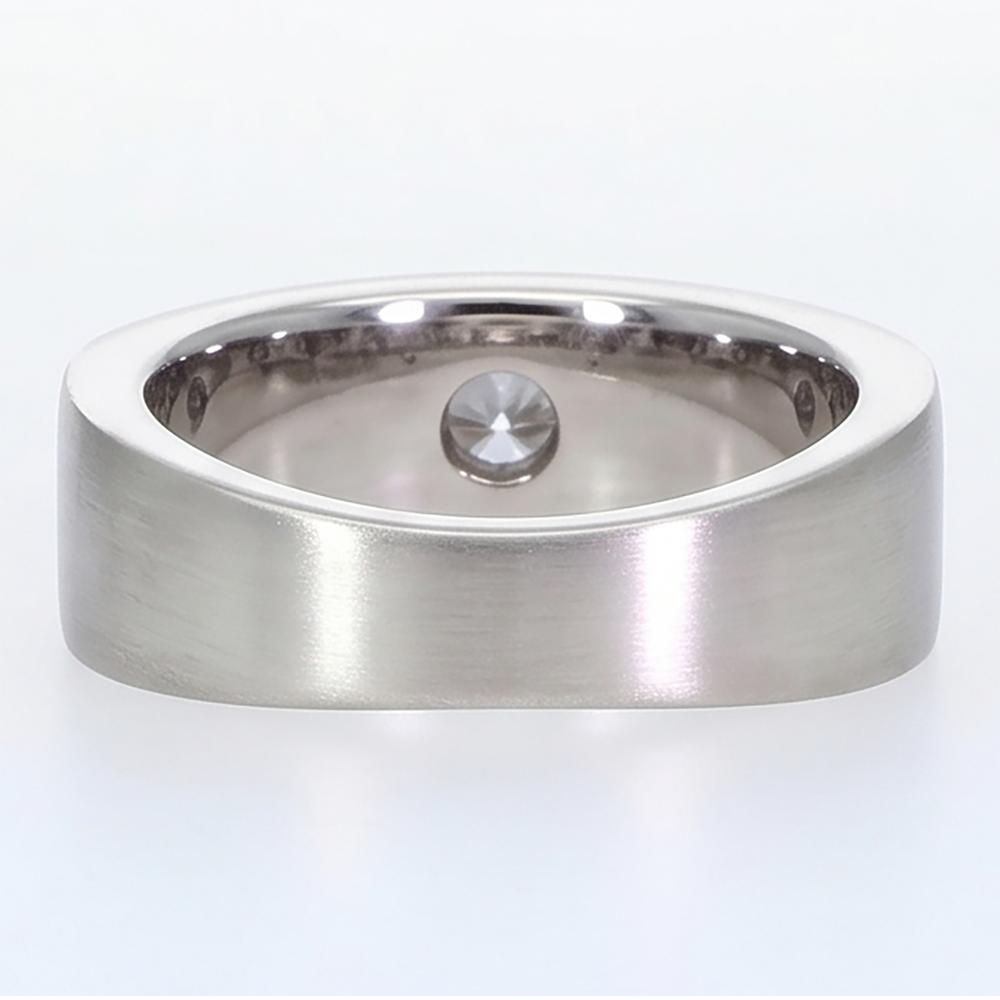 Euro Schaft Herren Ring Gypsy Flush Aus der Erde Abgebauter Natürlicher Diamant