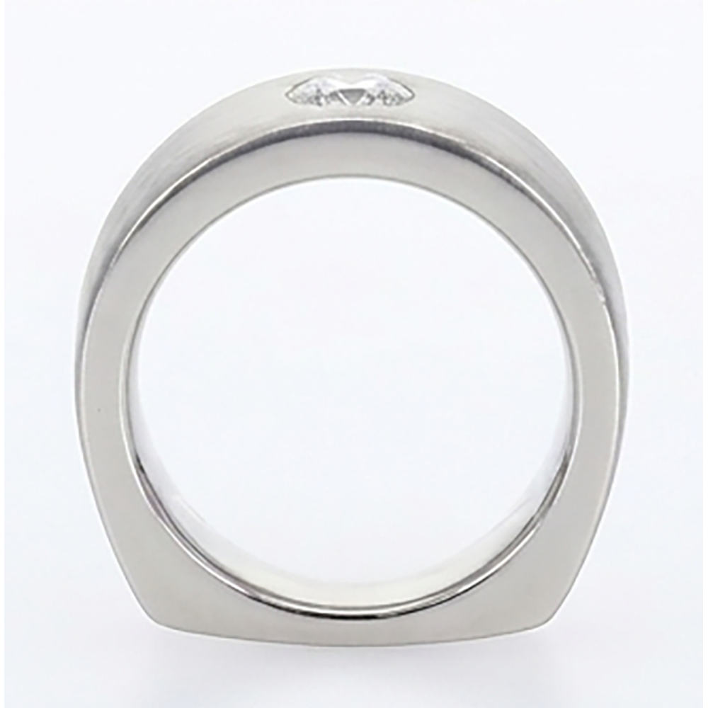 Euro Schaft Herren Ring Gypsy Flush Aus der Erde Abgebauter Natürlicher Diamant