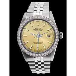 Ewig Rolex Herrenuhr mit Stock-Zifferblatt, Datejust-Jubiläumsarmband, schnell eingestellt