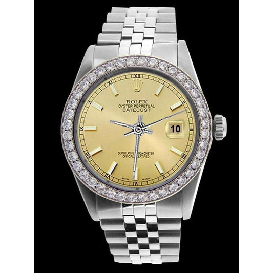 Ewig Rolex Herrenuhr mit Stock-Zifferblatt, Datejust-Jubiläumsarmband, schnell eingestellt
