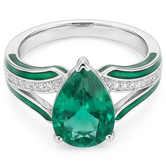 Exquisiter Edler Smaragd Edelstein-Ring 2,50 Karat – 14K