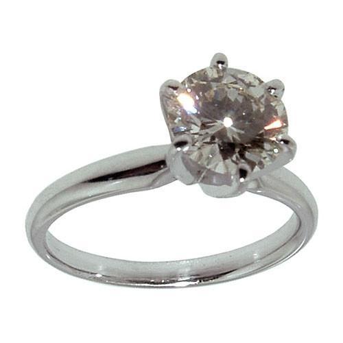 F Vs1 Echt Diamant Solitaire Damen Verlobungsring 1,51 Karat