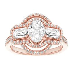 14K Roségold VVS Brillant Designer-Schmuck 6 Karat