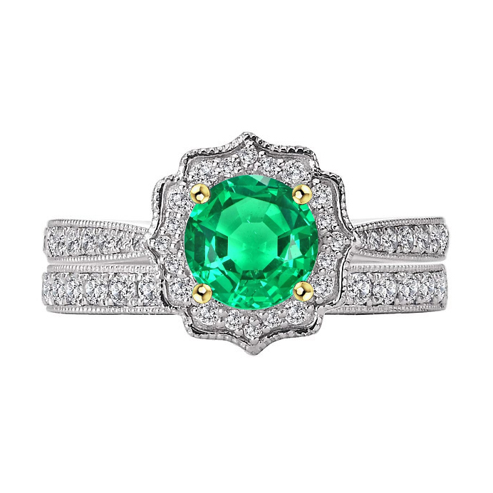 Eleganter Schmuckstein-Ring 2 Karat – Hauptansicht