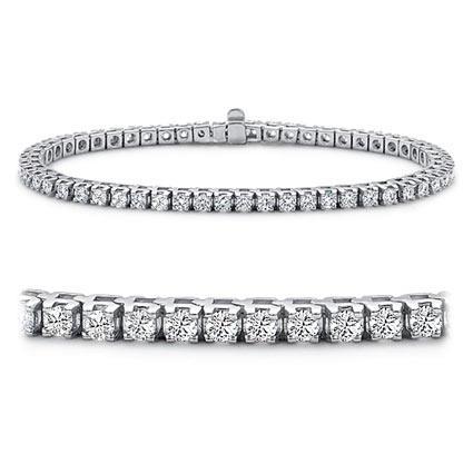 Frauen-Diamant-Schmuck-Armband-Massivgold-Weiss-14K-550-Karat
