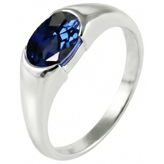 echter oval diamant 2Karat ring Detailansicht