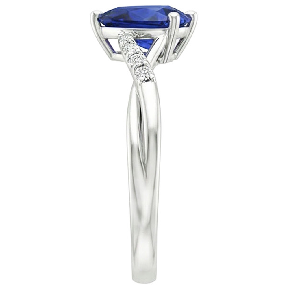 echter round diamant 4.50Karat ring auf Weiß