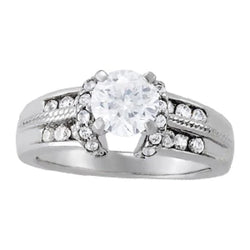 Funkelnder Echt Aus der Erde Abgebauter Natürlicher Diamant-Verlobungsring 1,75 ct. Weißgold 14K