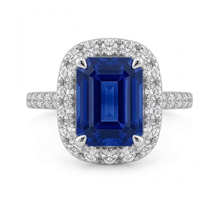echter round diamant 3.50Karat ring Seitenansicht