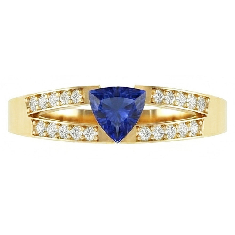 echter round diamant 1Karat ring Detailansicht