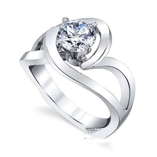 Funkelnder Solitär-Verlobungsring mit 1.90 Karat Echt Diamant im Rundschliff