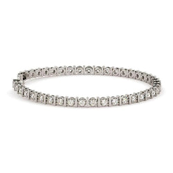 Funkelndes Brillantschliff 6.00 Karat Echt Diamanten Tennisarmband WG