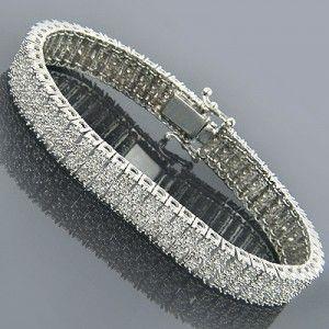 Funkelndes rundes Natürlich Diamantarmband Damen Goldschmuck 18 Ct