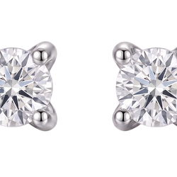 GIA-zertifiziert Damen Ohrstecker Ohrstecker Set 2.16 ct Runde Echt Aus der Erde Abgebauter Natürlicher Diamanten Weißgold