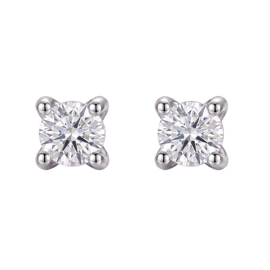 GIA-zertifiziert Damen Ohrstecker Ohrstecker Set 2.16 ct Runde Echt Aus der Erde Abgebauter Natürlicher Diamanten Weißgold