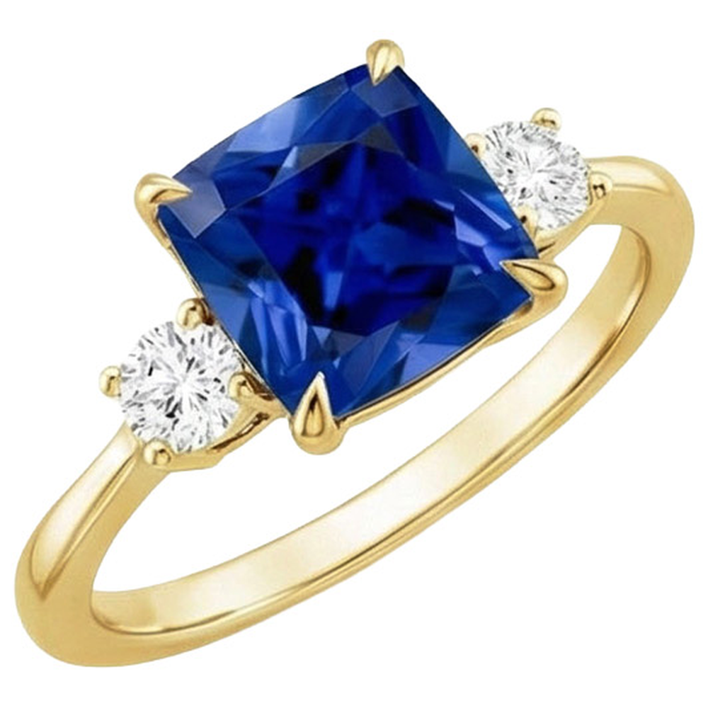 echter round diamant 2.50Karat ring Seitenansicht