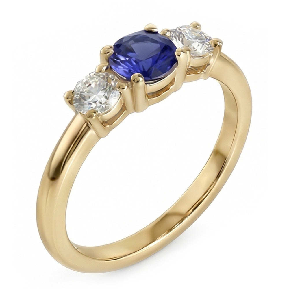 echter round diamant 1.50Karat ring Seitenansicht